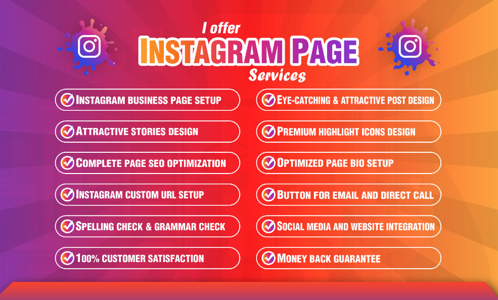 I will create instagram business page