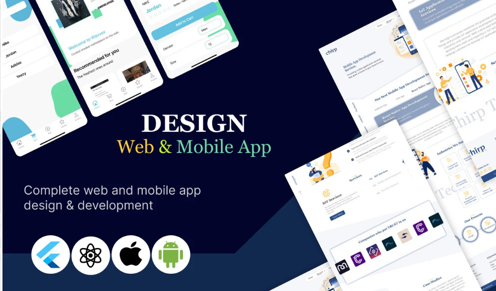 I will do designs for websites and mobile apps using figma