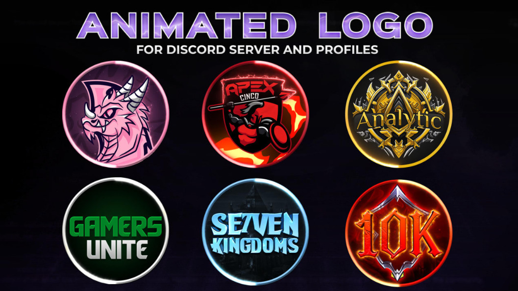 I will create discord animated icon, server banner, channel banners