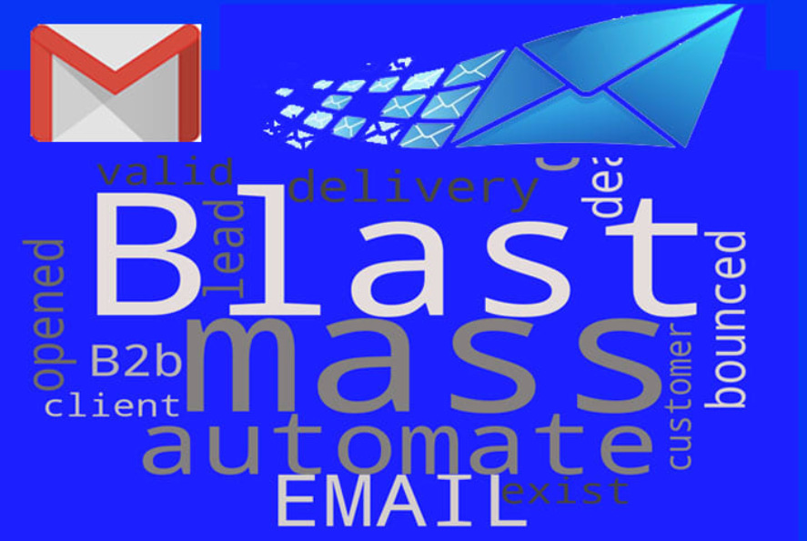 I will send personalized cold emails from my gmail for marketing campaign mass blast