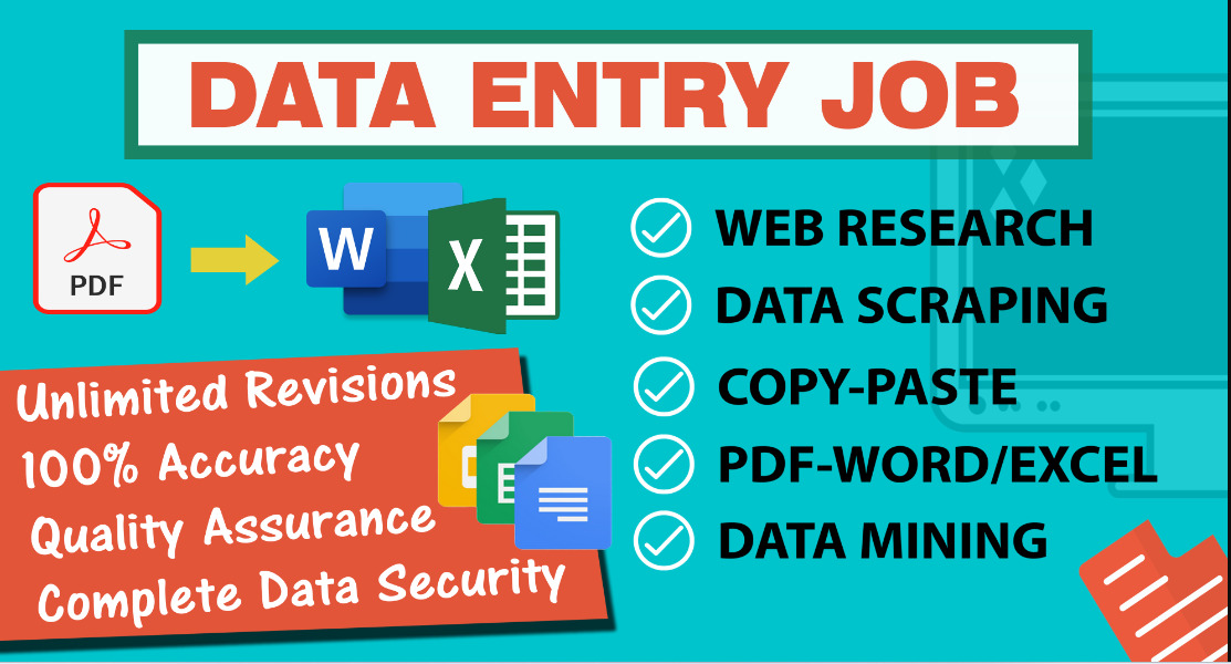 I will provide accurate data entry data mining and web research