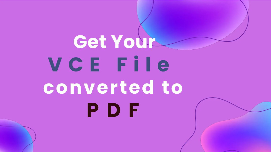 I will perfectly convert vce to PDF file or ms word format in 6hrs