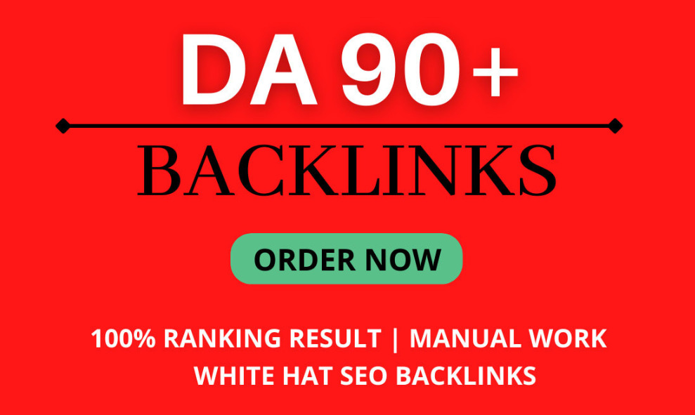 I will build high quality SEO backlinks from da 90 authority website