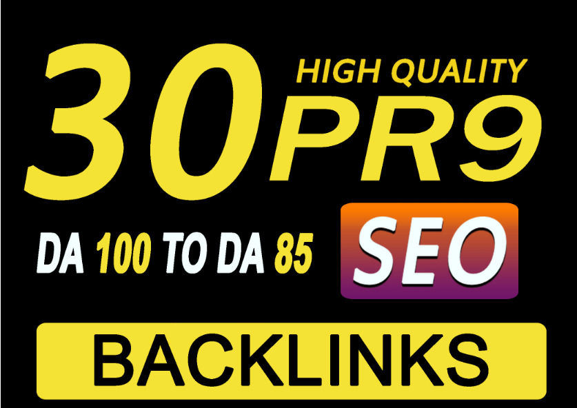 I will submit 30 pr9 high authority SEO backlinks