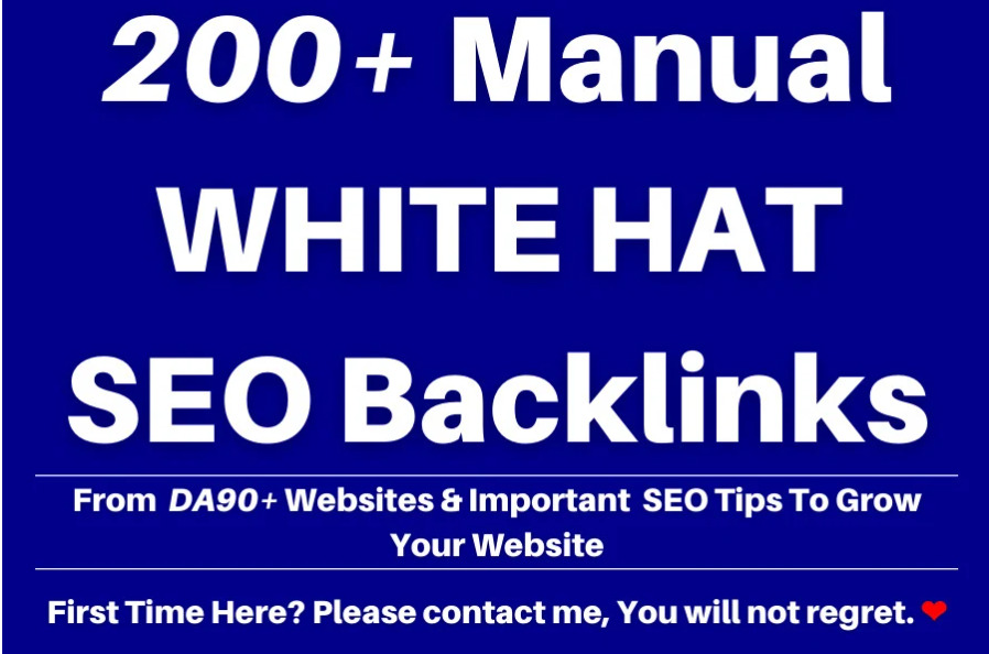 I will build 200 white hat SEO backlinks to get google top ranking