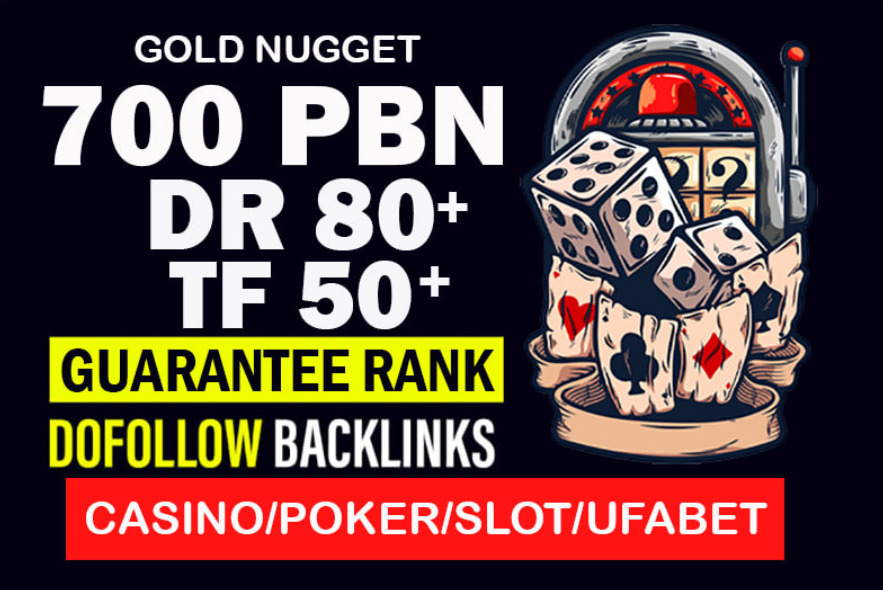 I will do high tf 49 and high DR 80 SEO dofollow backlinks for poker website