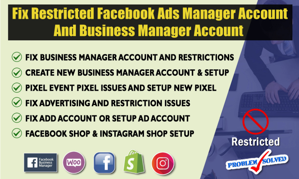 I will fix or setup facebook ad account troubleshoot meta business suite error