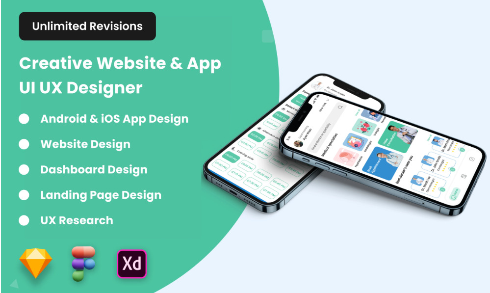 I will do modern website, mobile app, and dashboard UI UX design