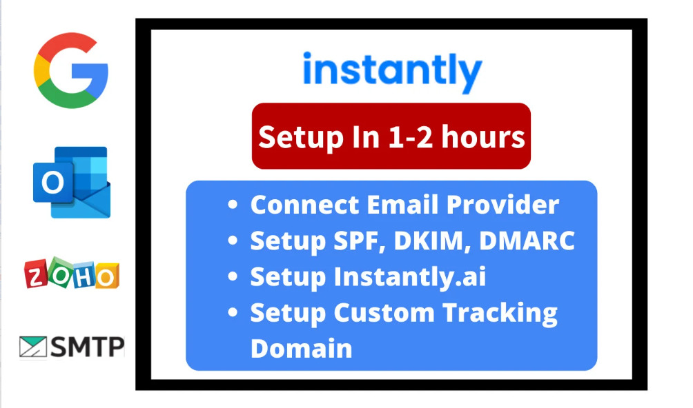 I will setup instantly account for cold emails outreach