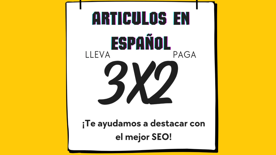 I will write SEO articles in spanish to generate traffic articulos en español