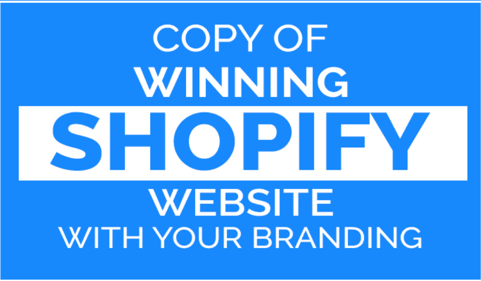 I will copy, clone, duplicate shopify store or shopify website